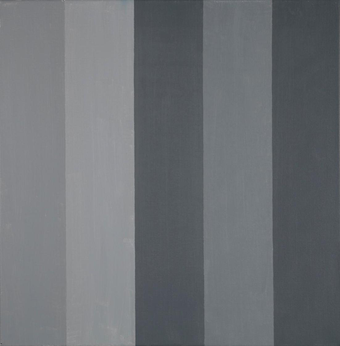 Heimo Zobernig, Ohne Titel (Diptychon), 1989, Öl auf Leinwand, 50 x 50 x 2 cm, 2011 Dauerleihga ...
