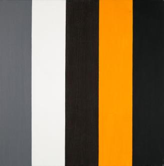 Heimo Zobernig, Ohne Titel (Diptychon), 1989, Öl auf Leinwand, 50 x 50 x 2 cm, 2011 Dauerleihga ...
