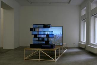 Karina Nimmerfall, Vertical Villa (Part Two), 2009, Installation, Mixed Media, 145 x 430 x 159  ...