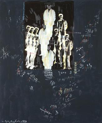 Oswald Oberhuber, Wiener Schule, 1973, Mischtechnik auf Leinwand, ungerahmt: 60 x 50 x 4,5 cm,  ...