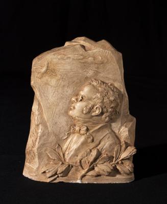 Johanna Aloisia Meier-Michel, Franz Schubert Relief, undatiert, Gips, H: 16 cm, Belvedere, Wien ...