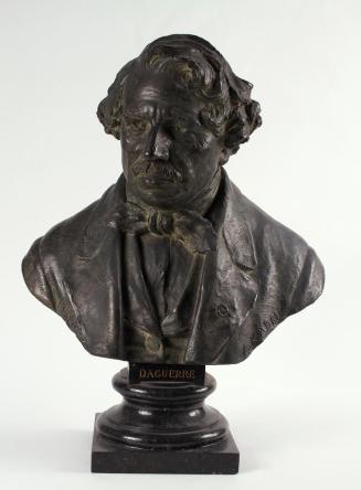 Artur Kaan, Louis Jacques Mandé Daguerre, 1889, Gips, bronziert, H: 47 cm, Belvedere, Wien, Inv ...