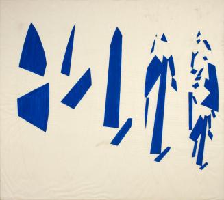 Margarethe Haberl, Parallelverschiebung Nr. 2, 1992, Kasein auf Transparentpapier, 129 × 144,5  ...