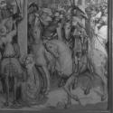 Conrad Laib, Kreuzigung Christi, Detail, 1449, Malerei auf Fichtenholz, 179 x 179 cm, Rahmenmaß ...