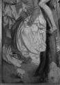 Rueland Frueauf der Ältere, Kreuzigung Christi, Detail, um 1490/1491, Malerei auf Fichtenholz,  ...