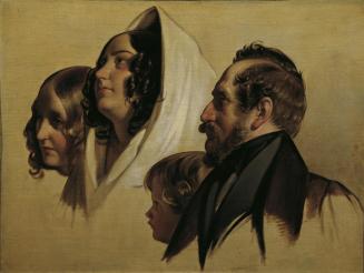 Friedrich von Amerling, Die Familie des Johann Graf von Majláth, 1832, Öl auf Leinwand, 58,5 x  ...