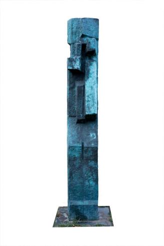 Josef Pillhofer, Amenhotep, um 1998, Bronze, 216 × 60 × 60 cm, Dauerleihgabe aus Privatbesitz,  ...