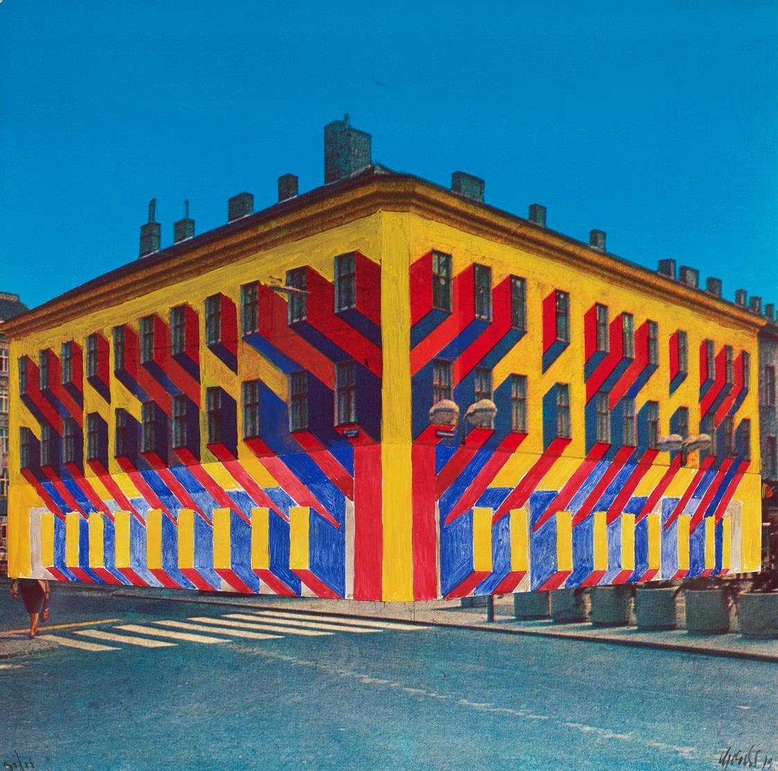 Roland Goeschl, Humanic, 1979, Übermalte Farbfotografie, 60 × 60,2 cm, Belvedere, Wien, Inv.-Nr ...