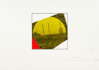 Felix Kalmar, Entwurf für Zone 0, 1988, Collage auf Papier, 15,7 × 19,7 cm, Belvedere, Wien, In ...