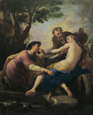 Martino Altomonte, Susanna und die beiden Alten, 1709, Öl auf Leinwand, 131 x 107 cm, Belvedere ...