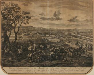 Jan van Huchtenburgh, Die Schlacht bei Luzzara, 1729, Kupferstich, 53 x 61 cm, Belvedere, Wien, ...