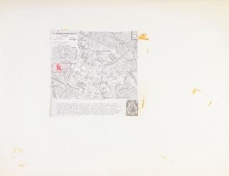 Felix Kalmar, Paris, 1970, Collage, 50 x 65 cm, Belvedere, Wien, Inv.-Nr. 10636-4
