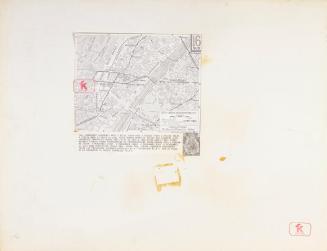 Felix Kalmar, Paris, 1970, Collage, 50 x 65 cm, Belvedere, Wien, Inv.-Nr. 10636/13
