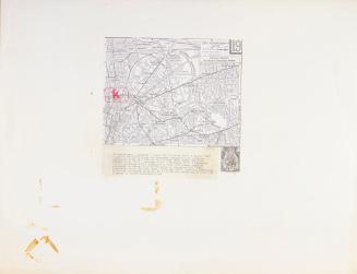 Felix Kalmar, Paris, 1970, Collage, 50 x 65 cm, Belvedere, Wien, Inv.-Nr. 10636-14
