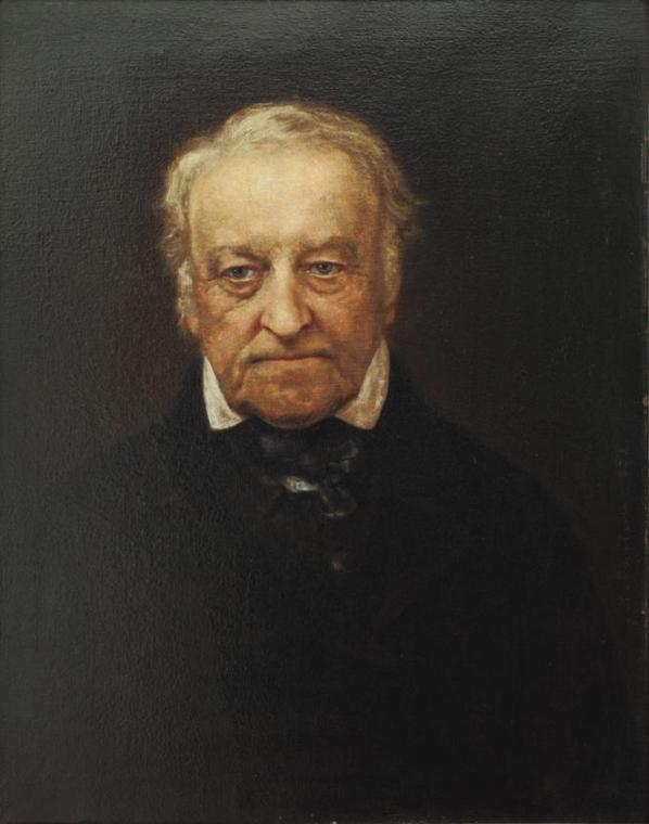Johann Baptist Reiter, Der Geologe Dr. Ami (Amedée) Boué, 1878, Öl auf Leinwand, 49,7 x 63 cm,  ...