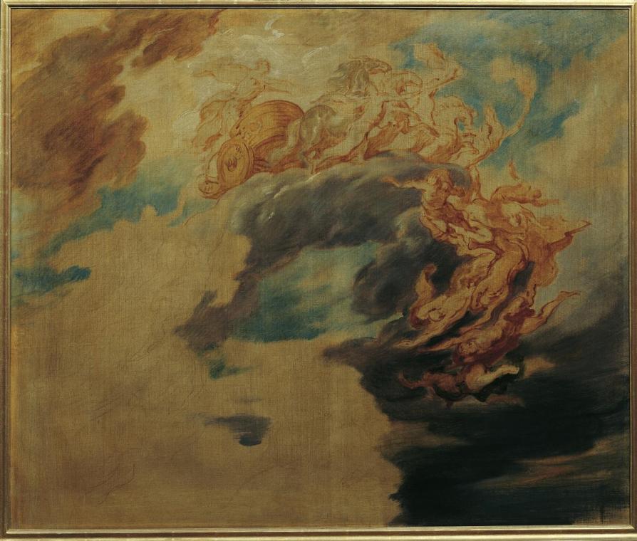 Hans Canon, Der Sieg des Lichtes über die Finsternis, 1884-1885, Öl auf Leinwand, 103 x 123 cm, ...