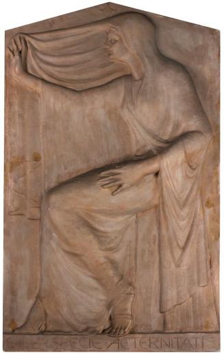 Anton Grath, Sub specie Aeternitatis, Gips, 114 × 67 × 10 cm, Belvedere, Wien, Inv.-Nr. 6085