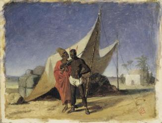 Hans Canon, Szene in Nordafrika, um 1875, Öl auf Pappe, 24 x 31,5 cm, Belvedere, Wien, Inv.-Nr. ...
