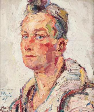 Reinhold Ludwig Krassnigg, Porträt des Malers Georg Pevetz, 1931, Öl auf Leinwand, 51 x 43 cm,  ...