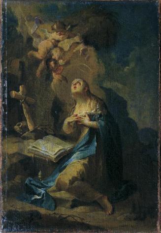 Franz Sigrist d. Ä., Die büßende Maria Magdalena, um 1780/1790, Öl auf Leinwand, 26 x 17,5 cm,  ...