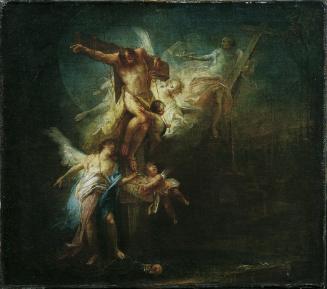 Johann Wolfgang Baumgartner, Christus nimmt den guten Schächer in den Himmel auf, um 1750/1760, ...