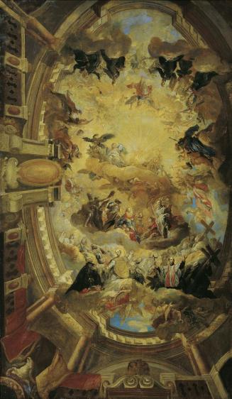 Johann Michael Rottmayr, Verherrlichung des Namens Jesu, um 1703/1704, Öl auf Leinwand, 150 x 9 ...