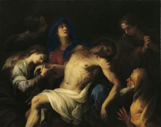 Peter Strudel, Beweinung Christi, um 1692, Öl auf Leinwand, 140 x 179 cm, 1922 Dauerleihgabe Ku ...