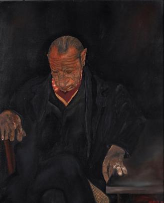 Walter Navratil, Trunk, 1981, Öl auf Leinwand, 80 × 65 cm, Belvedere, Wien, Inv.-Nr. 10835