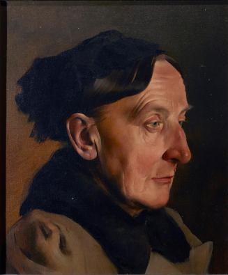 Anton Josef von Kenner, Kopf einer alten Frau, vor 1896, Öl auf Leinwand, 37 x 32 cm, Wien, Bel ...