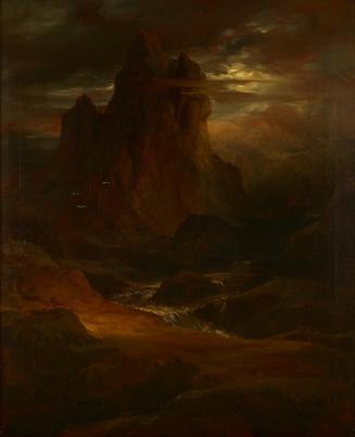 Friedrich von Amerling, Heroische Landschaft, 1856, Öl auf Leinwand, 68 x 55,5 cm, Belvedere, W ...