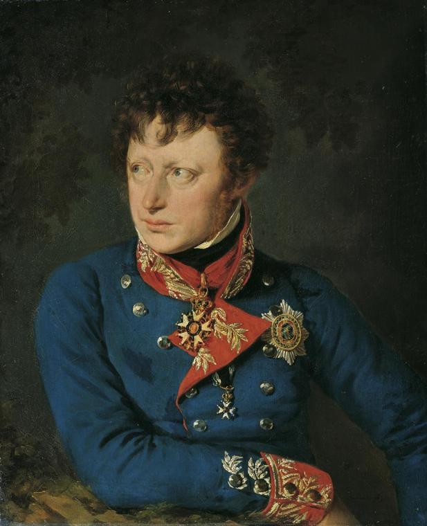 Barbara Krafft, Der bayerische Generalleutnant Clemens Freiherr von Raglovich, um 1813, Öl auf  ...