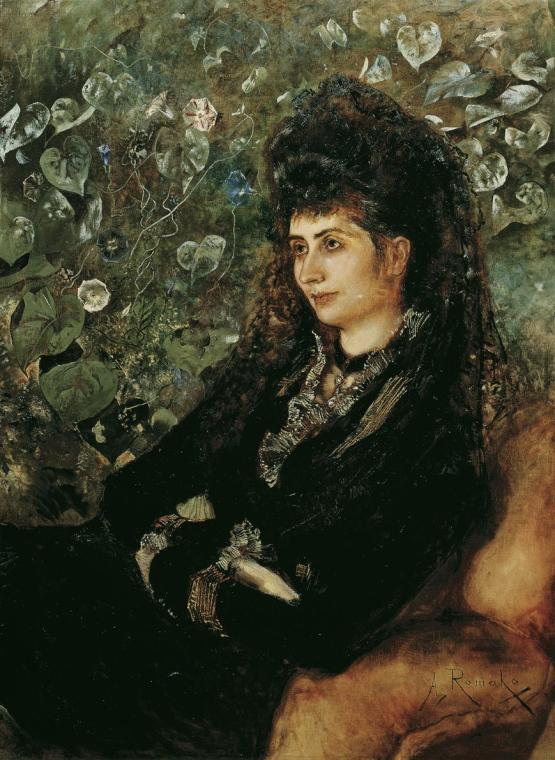 Anton Romako, Mathilde Stern, geb. Porges, 1889, Öl auf Leinwand, 101 x 73 cm, Belvedere, Wien, ...