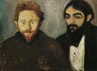 Edvard Munch, Der Maler Paul Hermann und der Arzt Paul Contard, 1897, Öl auf Leinwand, 54 x 73  ...