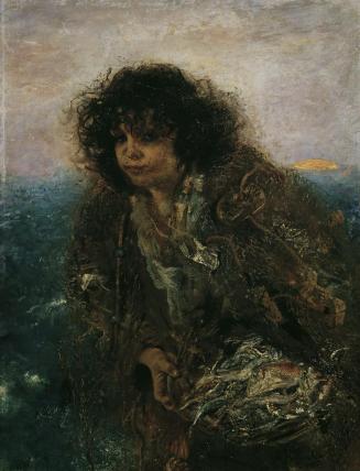 Anton Romako, Italienisches Fischerkind, um 1870/1875, Öl auf Leinwand, 90 x 70 cm, Belvedere,  ...