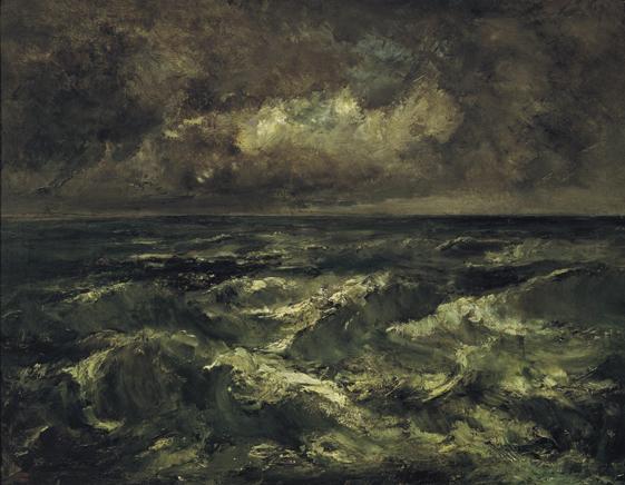Virgilio Narcisso Diaz de la Pena, Stürmische See (Bewegte See), um 1871, Öl auf Leinwand, 71 x ...