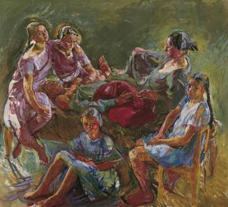 Anton Kolig, Die Familie des Künstlers, 1928, Öl auf Leinwand, 180 x 201 cm, Belvedere, Wien, I ...