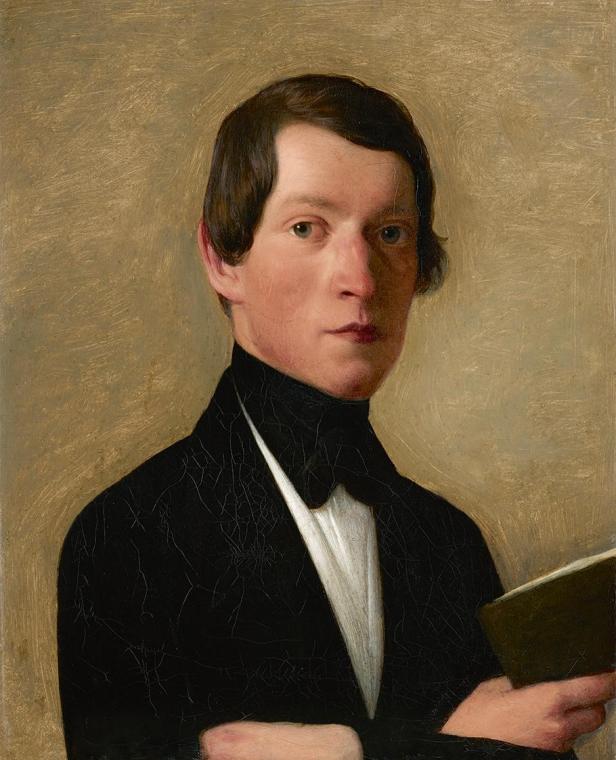 Michael Neder, Oberingenieur Leopold Musch im Alter von 35 Jahren, 1848, Öl auf Leinwand, 42 x  ...