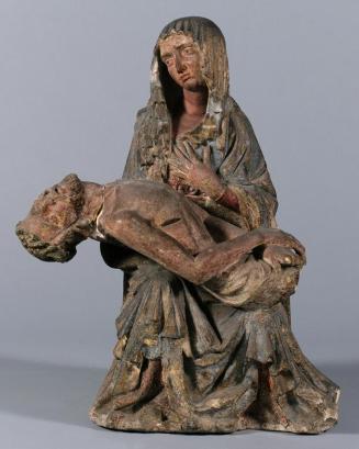Pietà, um 1420/1425, Sandstein, Fassungsreste, H: 75,5 cm, Belvedere, Wien, Inv.-Nr. 1874