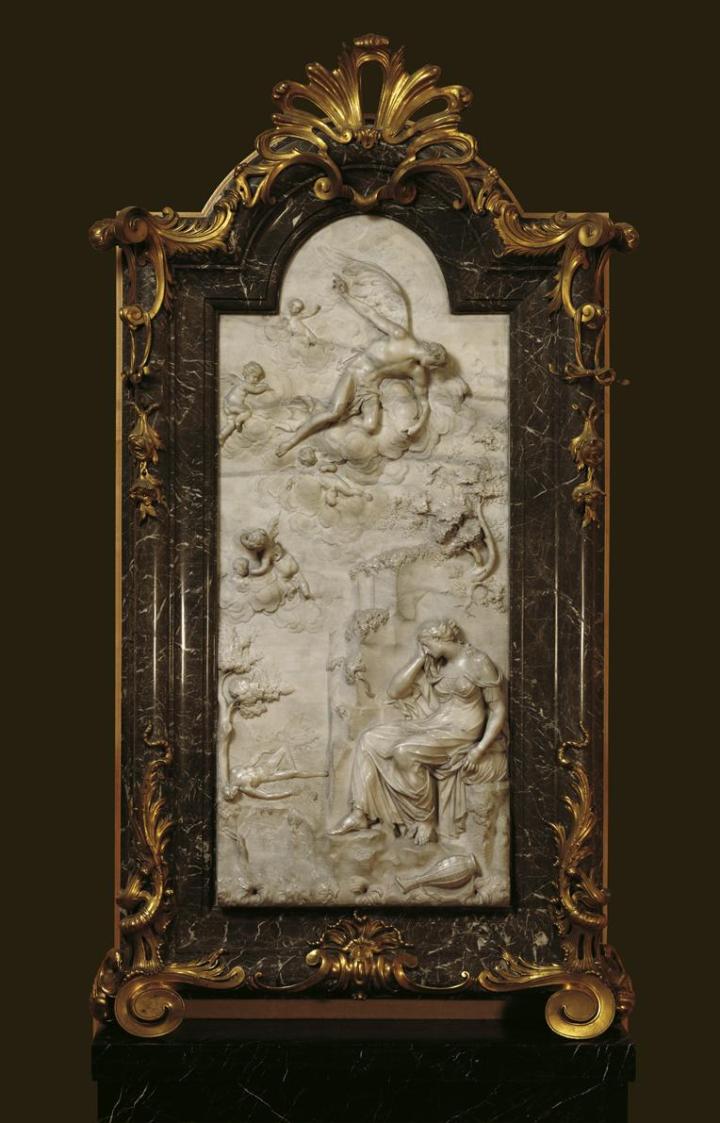 Georg Raphael Donner, Hagar in der Wüste, 1738–1739, Carraramarmor, 144 x 65 cm, Belvedere, Wie ...