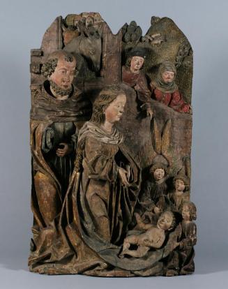 Hans Klocker (Werkstatt), Geburt Christi, Südtirol, um 1485/1490, Fichtenholz, großteils origin ...