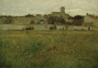 Eugen Jettel, Ansicht von Auvers-sur-Oise, um 1894, Öl auf Leinwand, 33,5 x 46,7 cm, Belvedere, ...