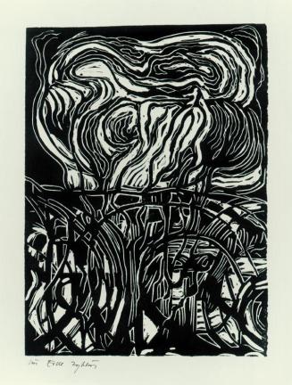 Robert Keil, Aus dem Zyklus "Erde", 1969, Linolschnitt, 57,5 x 44 cm, Belvedere, Wien, Inv.-Nr. ...