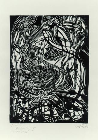 Robert Keil, Ordnung II, 1967, Linolschnitt, 54 x 38 cm, Belvedere, Wien, Inv.-Nr. 9116