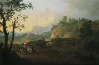 Franz de Paula Ferg, Italienische Landschaft, um 1730, Öl auf Leinwand, 103,5 x 158 cm, Belvede ...