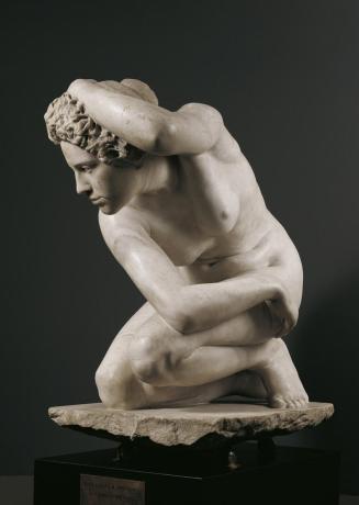 Max Klinger, Kauernde, 1900–1901, Marmor, 80 × 45 × 72 cm, Belvedere, Wien, Inv.-Nr. 8079