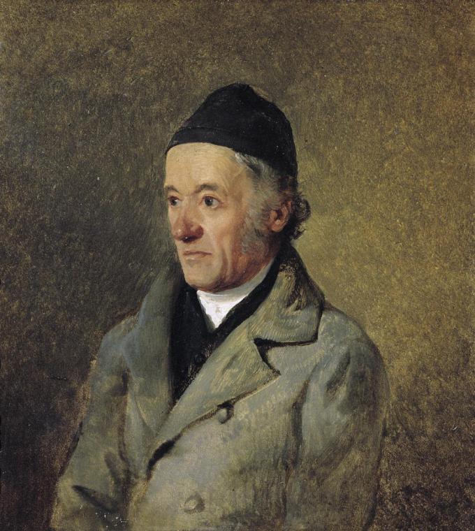 Friedrich August Mathias Gauermann, Der Maler Jakob Gauermann, der Vater des Künstlers, 1833, Ö ...