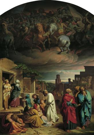 Joseph von Führich, Vision der Einwohner Jerusalems vor der Eroberung der Stadt durch Antiochus ...