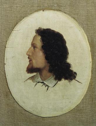 Hans Gasser, Selbstbildnis, Öl auf Leinwand, 17,5 × 14,5 cm, Belvedere, Wien, Inv.-Nr. 3010