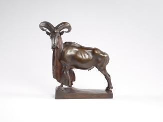 Franz Barwig d. Ä., Mähnenziege, um 1909, Bronze, patiniert, 33,2 × 32 × 13 cm, Belvedere, Wien ...