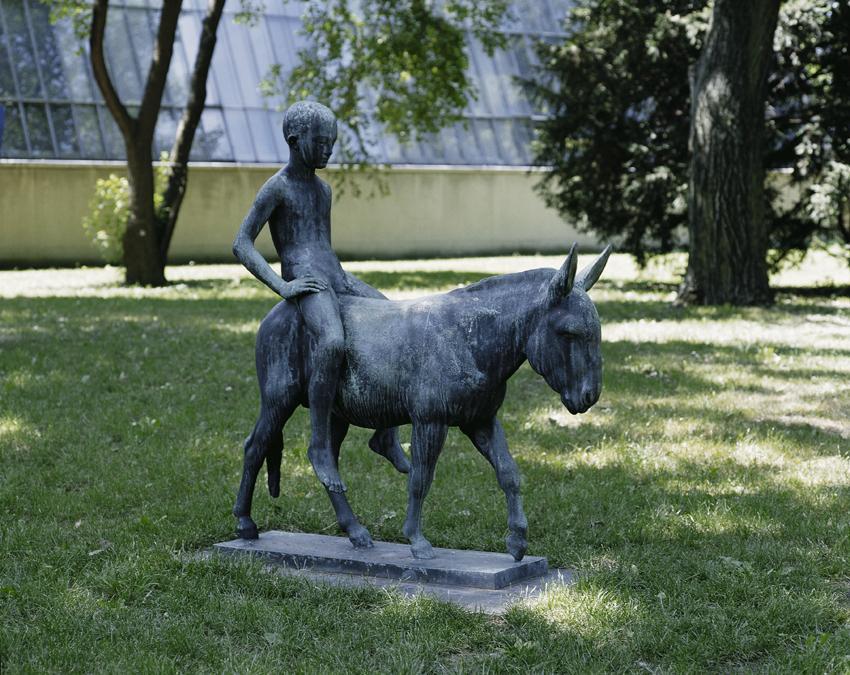 August Gaul, Der große Eselreiter, 1914, Bronze, 165 x 164 x 50 cm, Belvedere, Wien, Inv.-Nr. 2 ...